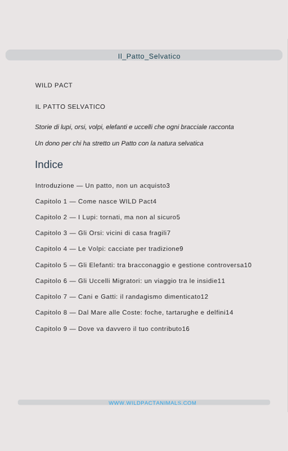 Il Patto Selvatico — Ebook Ufficiale WILD Pact
